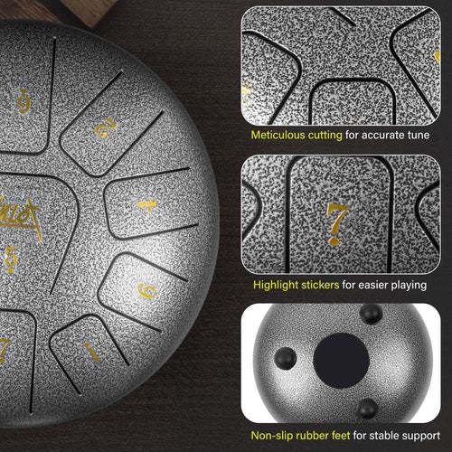 10 Inches Steel Tongue Drum
