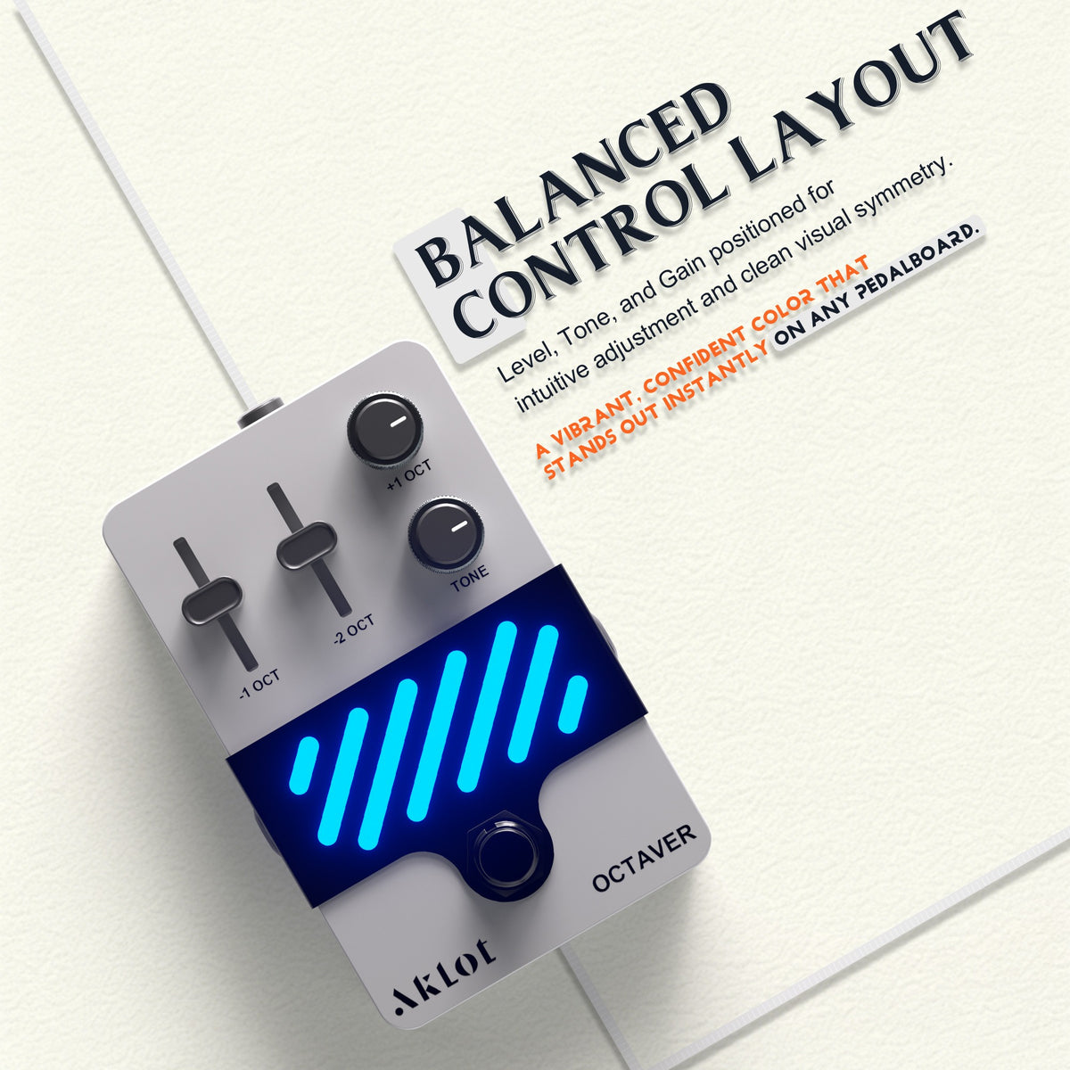 AKLOT Octave Electric Guitar Pedal