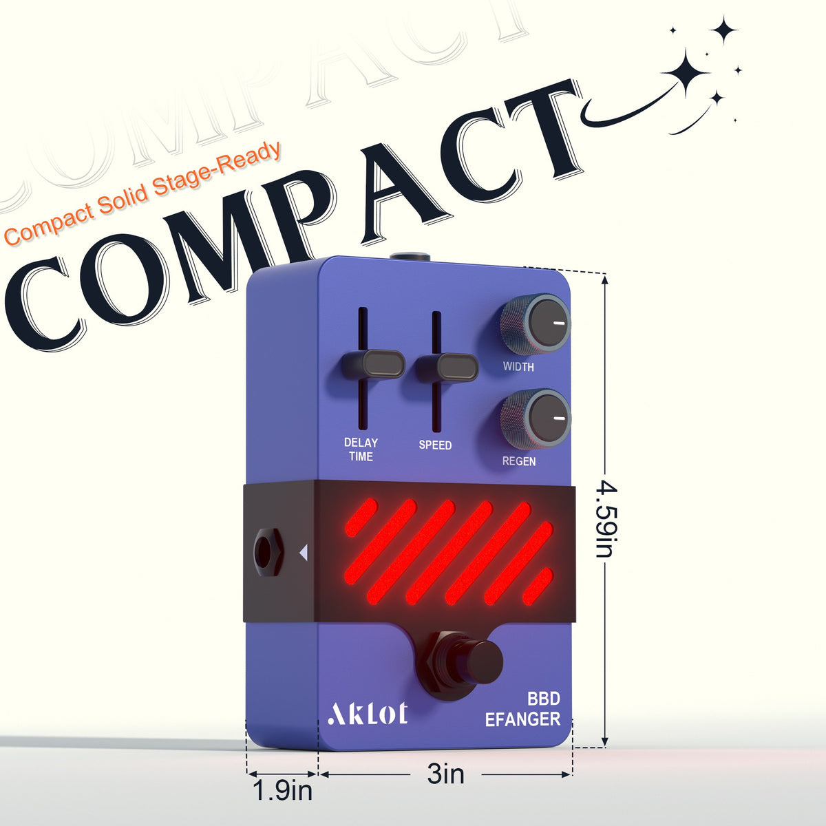 AKLOT Flanger Electric Guitar Pedal