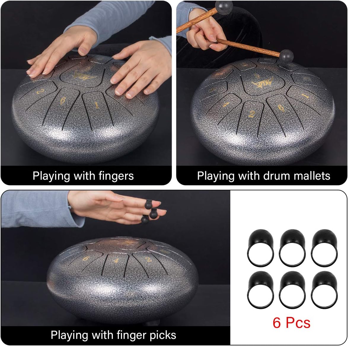10 Inches Steel Tongue Drum
