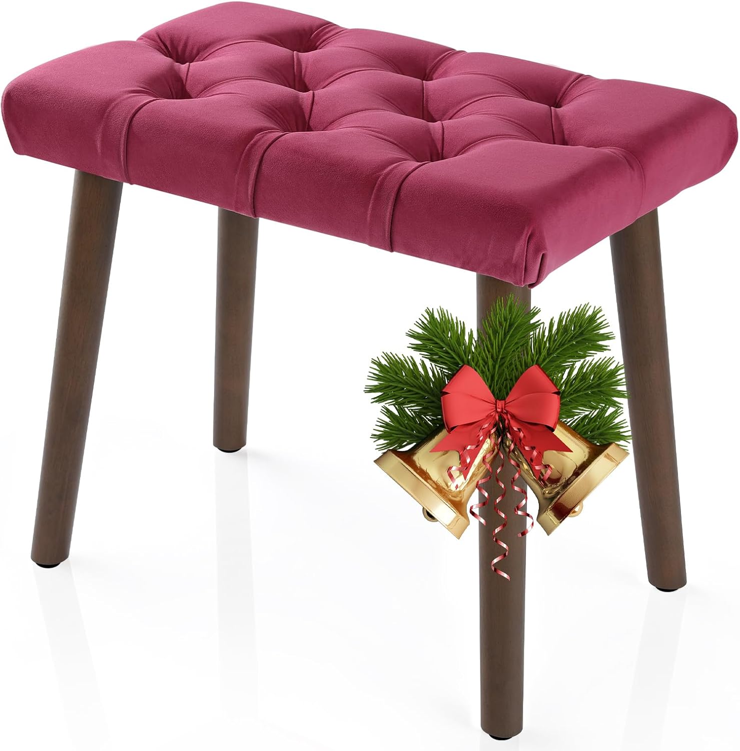 Piano Bench - Red