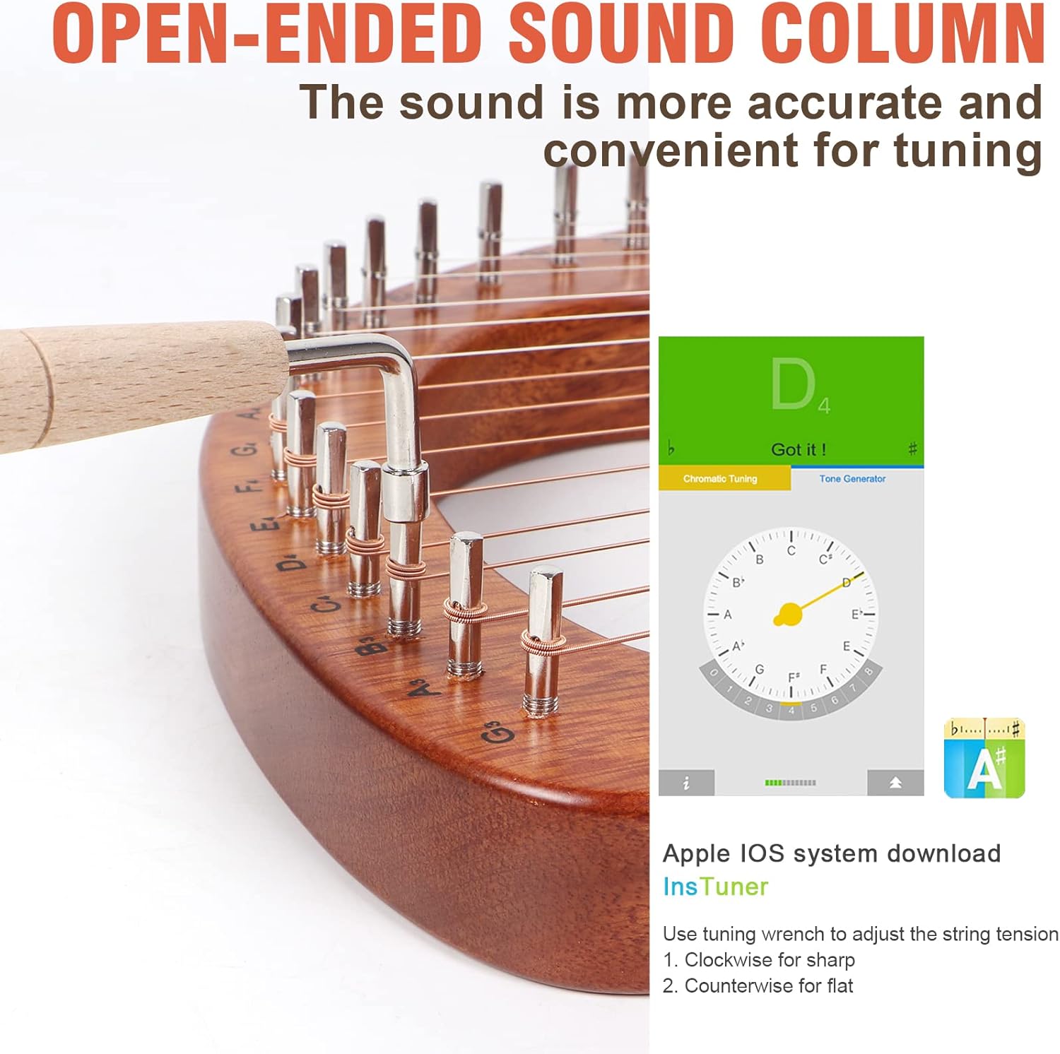 Lyre Harp 16 Metal Strings