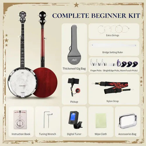 5 String Banjo Set
