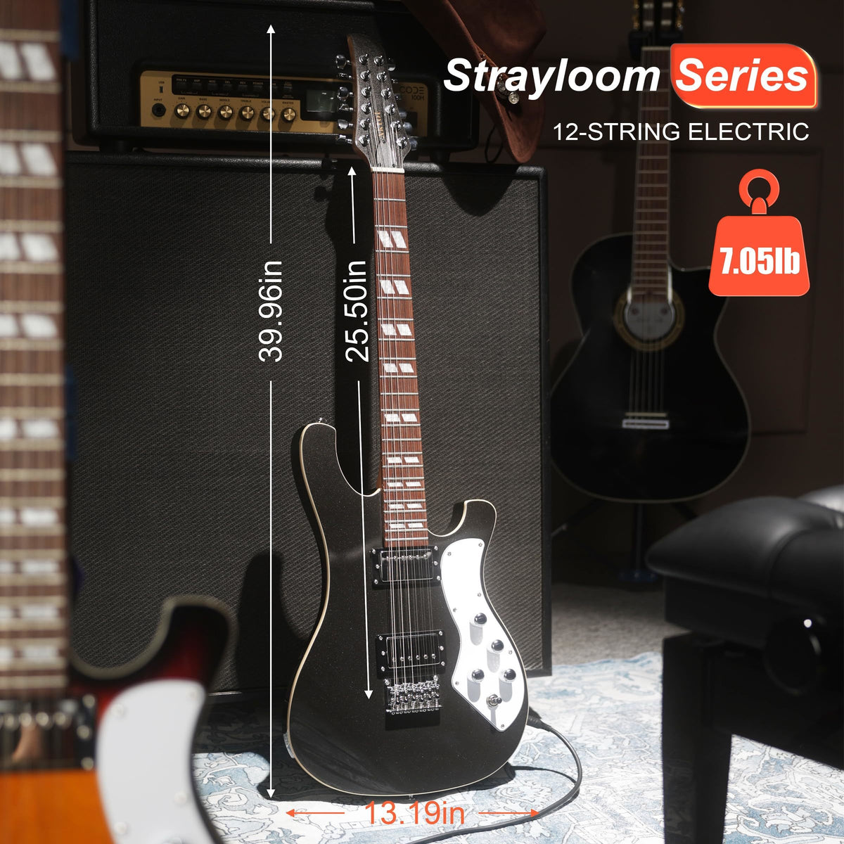 AKLOT Strayloom 12-String Electric Guitar