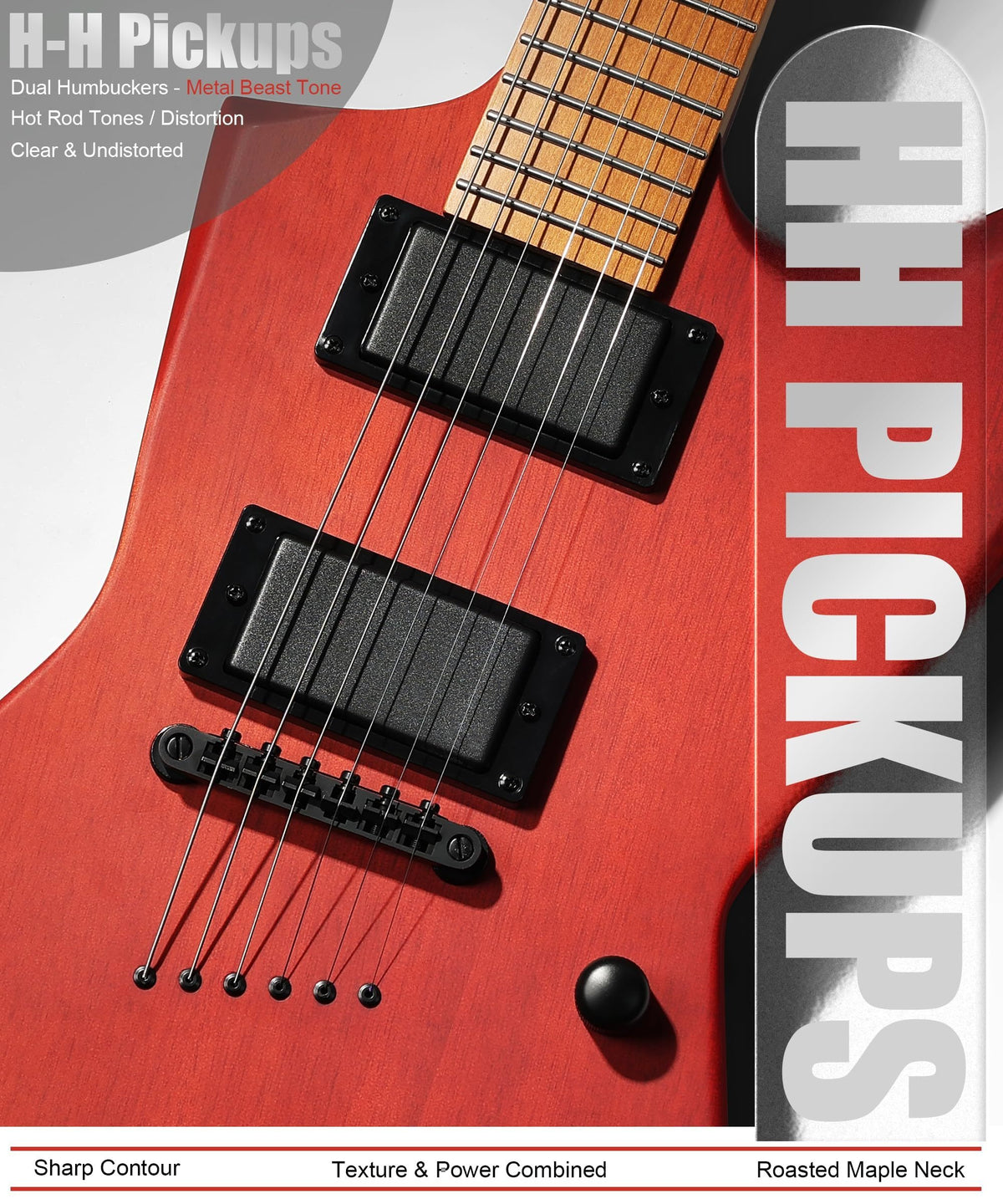 AKLOT Metal X Electric Guitar