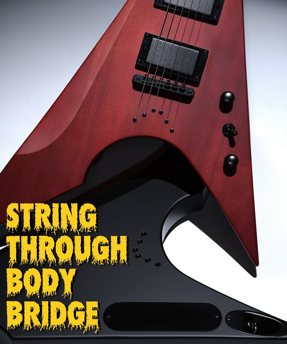 AKLOT Metal V Electric Guitar