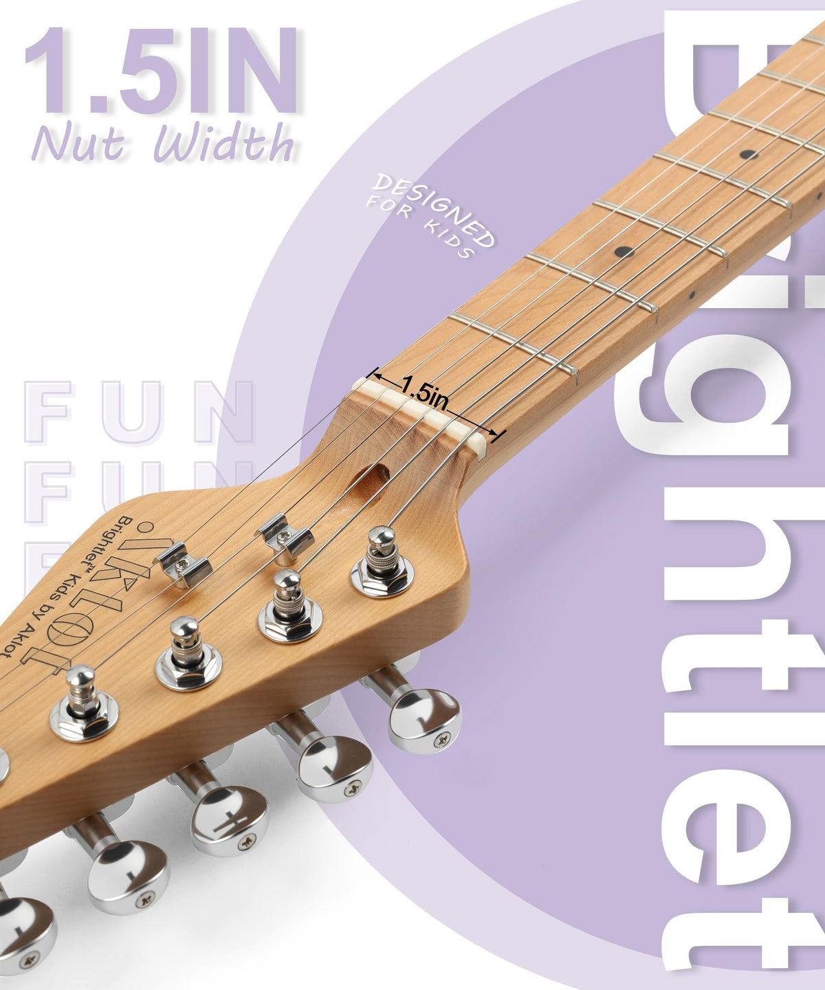 AKLOT 36-inch Kids Electric Guitar(Lavender Purple)