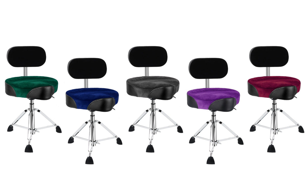 AKLOT Drum Throne with Backrest, Hydraulic Drum Stool for Drummers, Extra Comfortable & Sturdy