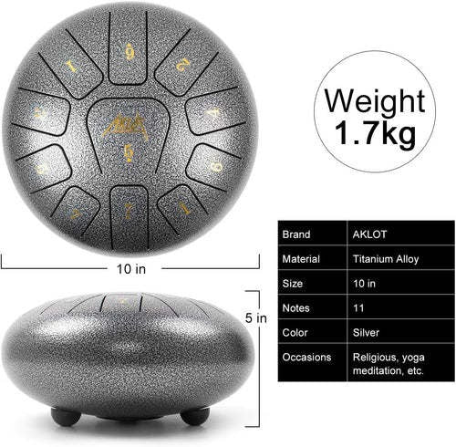 10 Inches Steel Tongue Drum