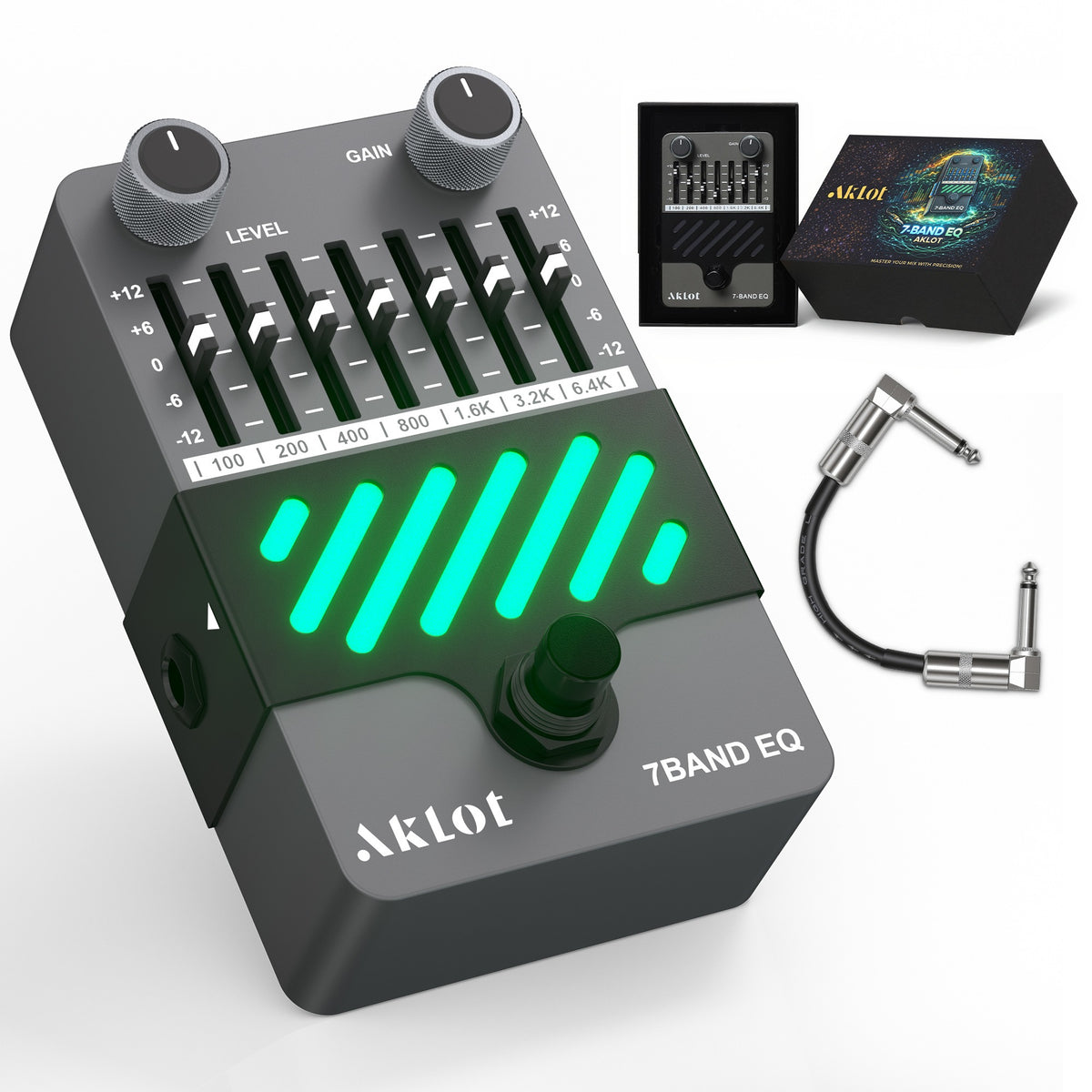 AKLOT 7-Band Equalizer Guitar Pedal