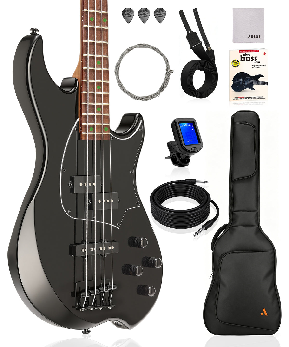 AKLOT Beginner Electric Bass Guitar