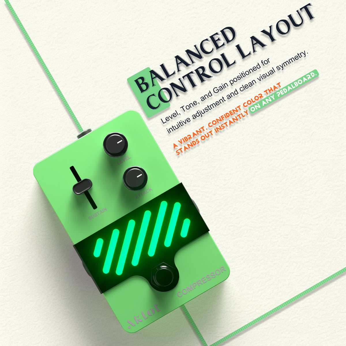 AKLOT Compressor Electric Guitar Pedal