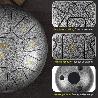 10 Inches Steel Tongue Drum