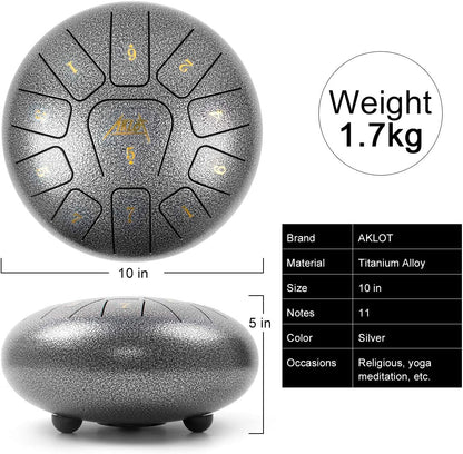 10 Inches Steel Tongue Drum