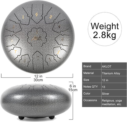 12 Inches Steel Tongue Drum