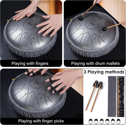 12 Inches Steel Tongue Drum