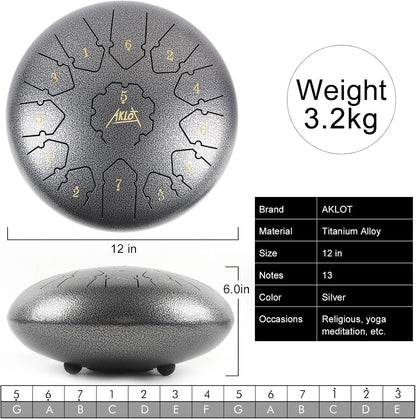 12 Inches Steel Tongue Drum