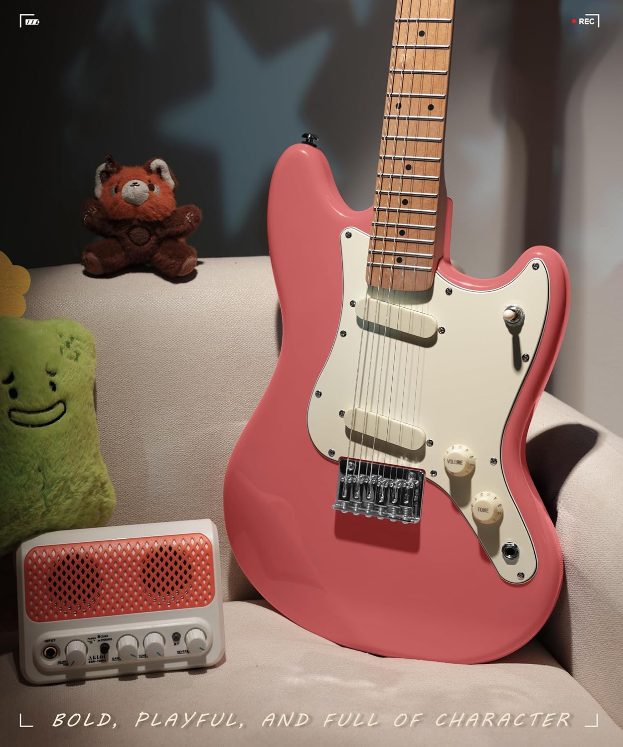 Kids Electric Guitar - Pink