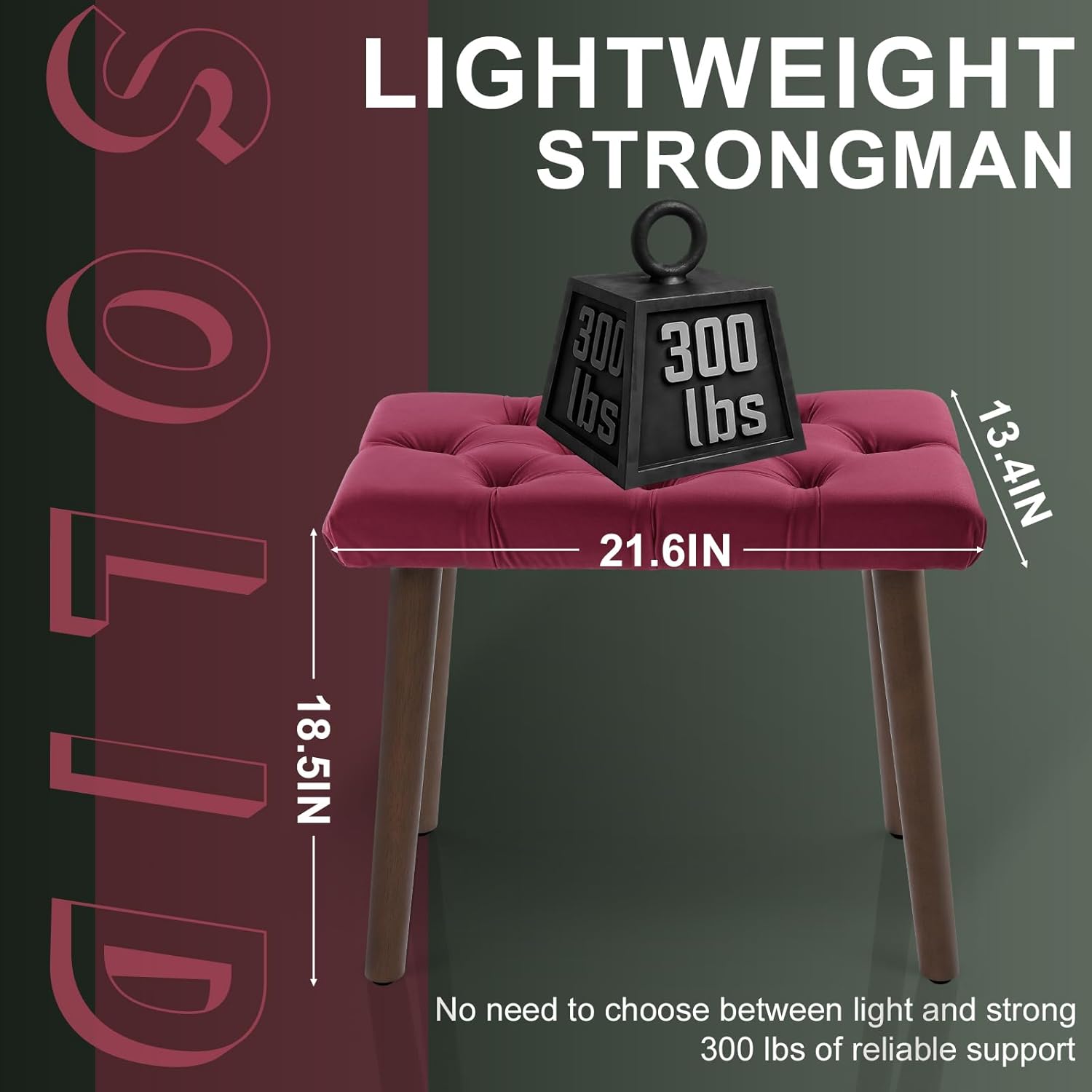 Piano Bench - Red