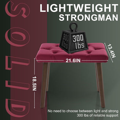 Piano Bench - Red