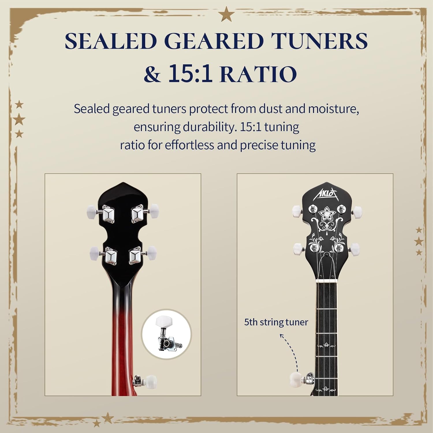 5 String Banjo Set