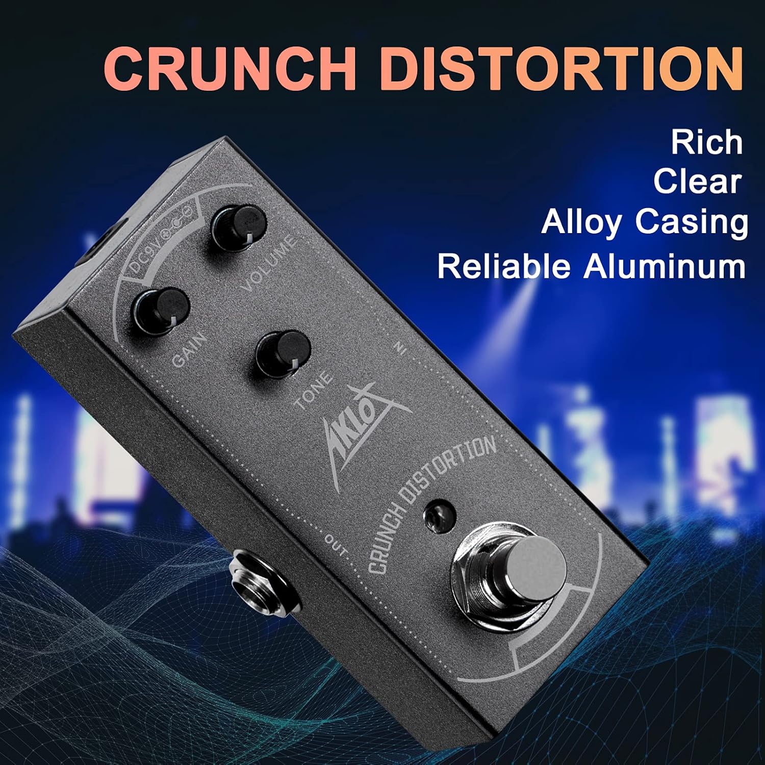 Crunch Distortion Guitar Pedal