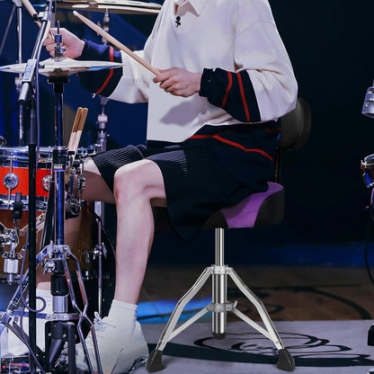 Purple With Backrest Drum Throne