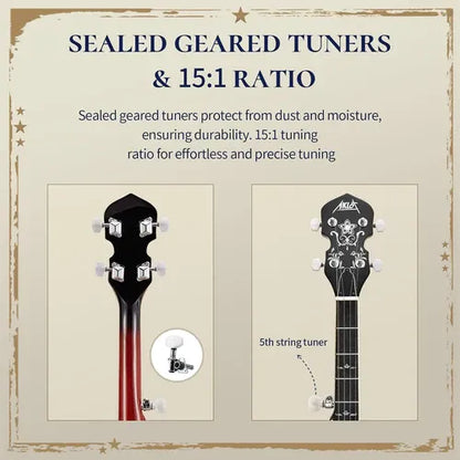 5 String Banjo Set
