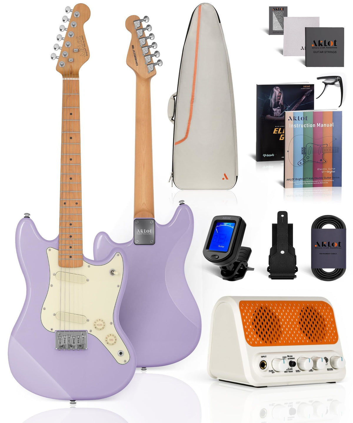 AKLOT 36-inch Kids Electric Guitar(Lavender Purple)