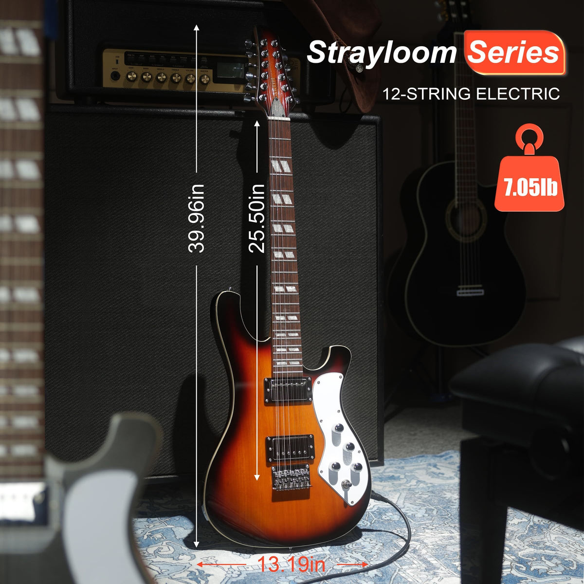 AKLOT Strayloom 12-String Electric Guitar