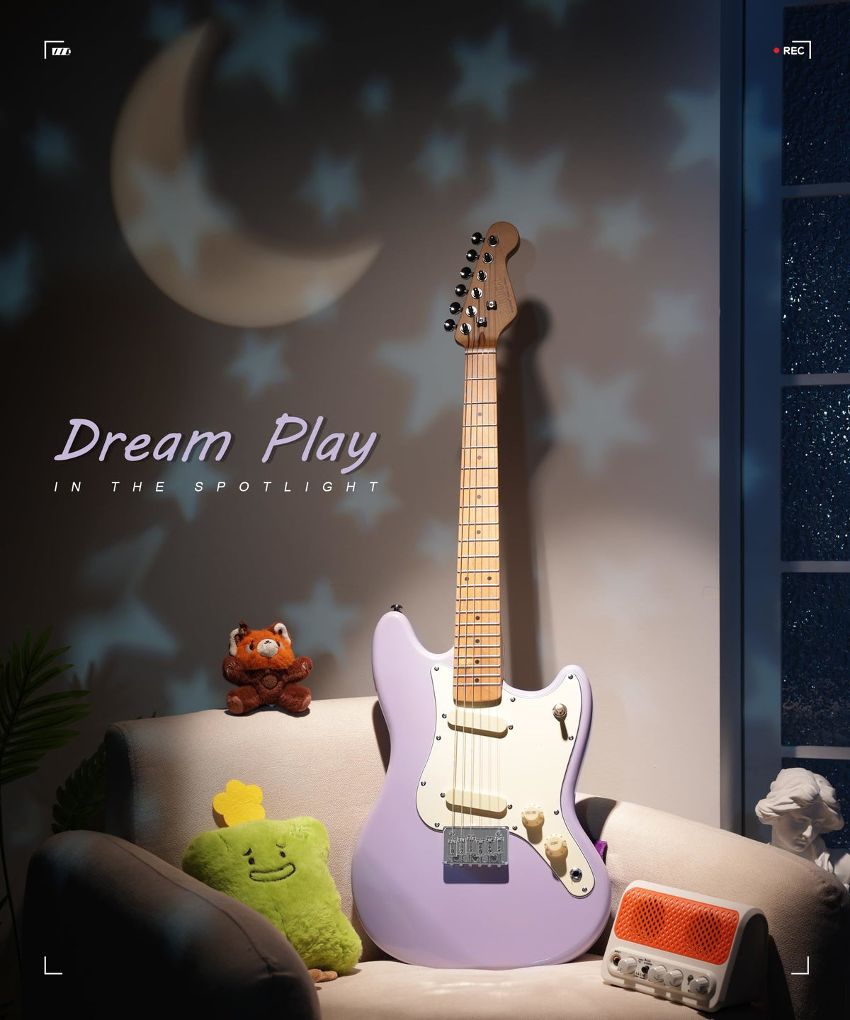AKLOT 36-inch Kids Electric Guitar(Lavender Purple)