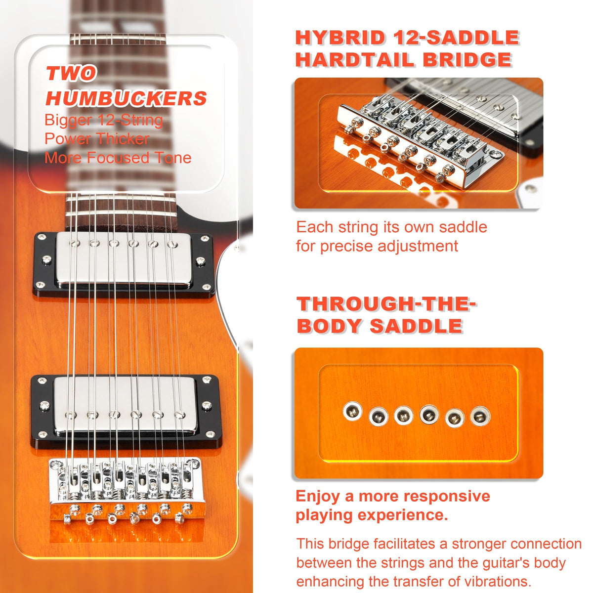 AKLOT Strayloom 12-String Electric Guitar