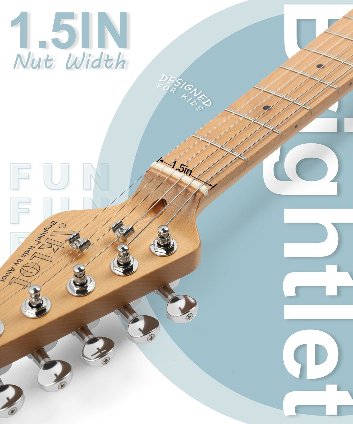 AKLOT 36-inch Kids Electric Guitar(FrostSky Blue)