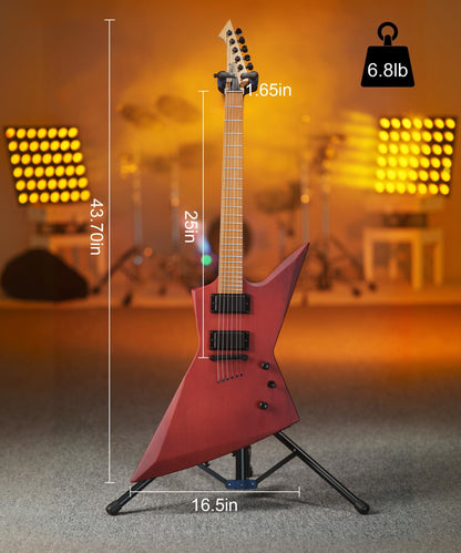 AKLOT Metal X Electric Guitar